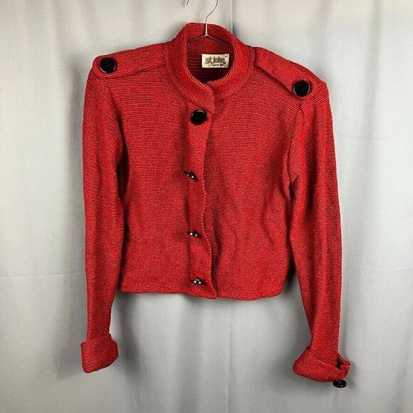 Vintage St. John Cropped Blazer Jacket Womens M Country Academia Quiet Luxury - Picture 1 of 9